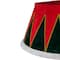 25" Red and Green Drum with White Trim Christmas Tree Collar